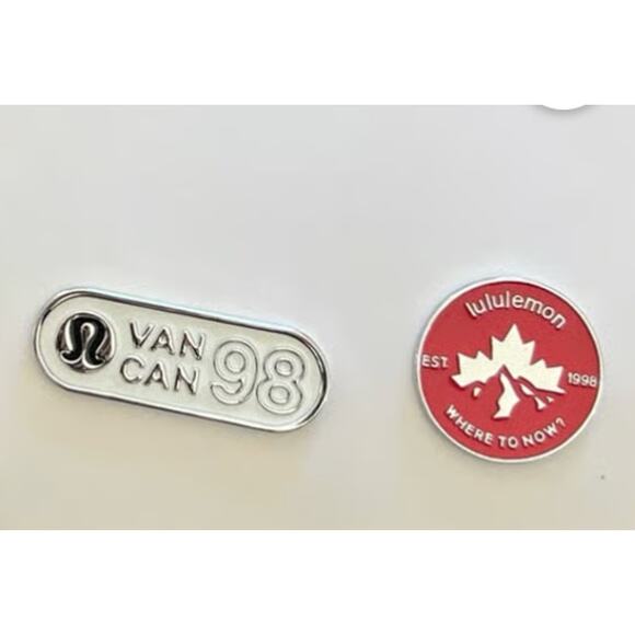 Lululemon Team Canada Collectible Olympic Celebration Pins 2 Pack - Picture 1 of 3